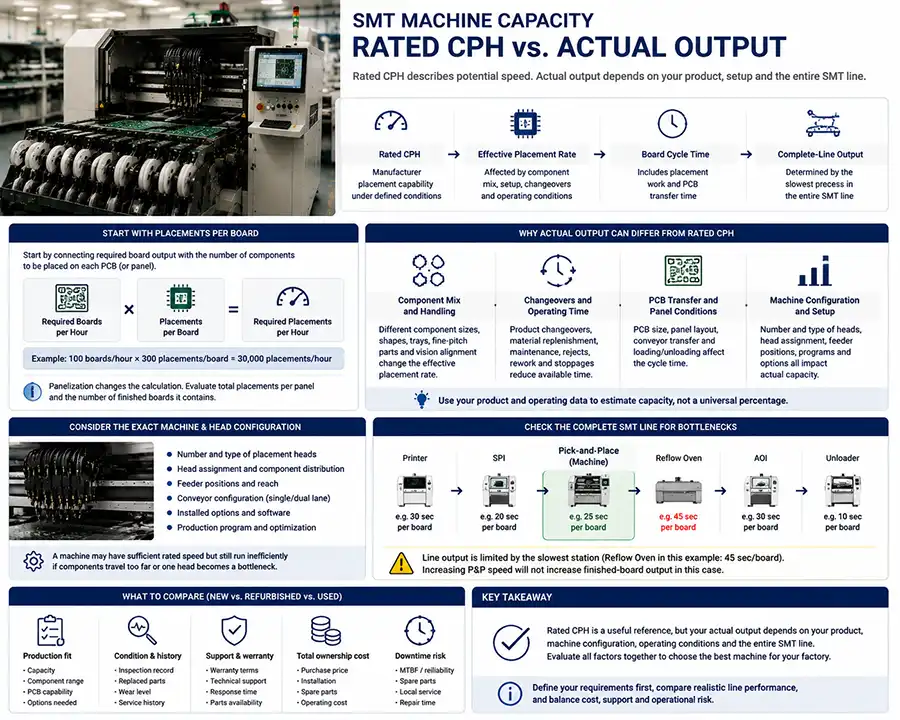 smt machine capacity rated cph vs actual output smt machine capacity rated cph vs actual output